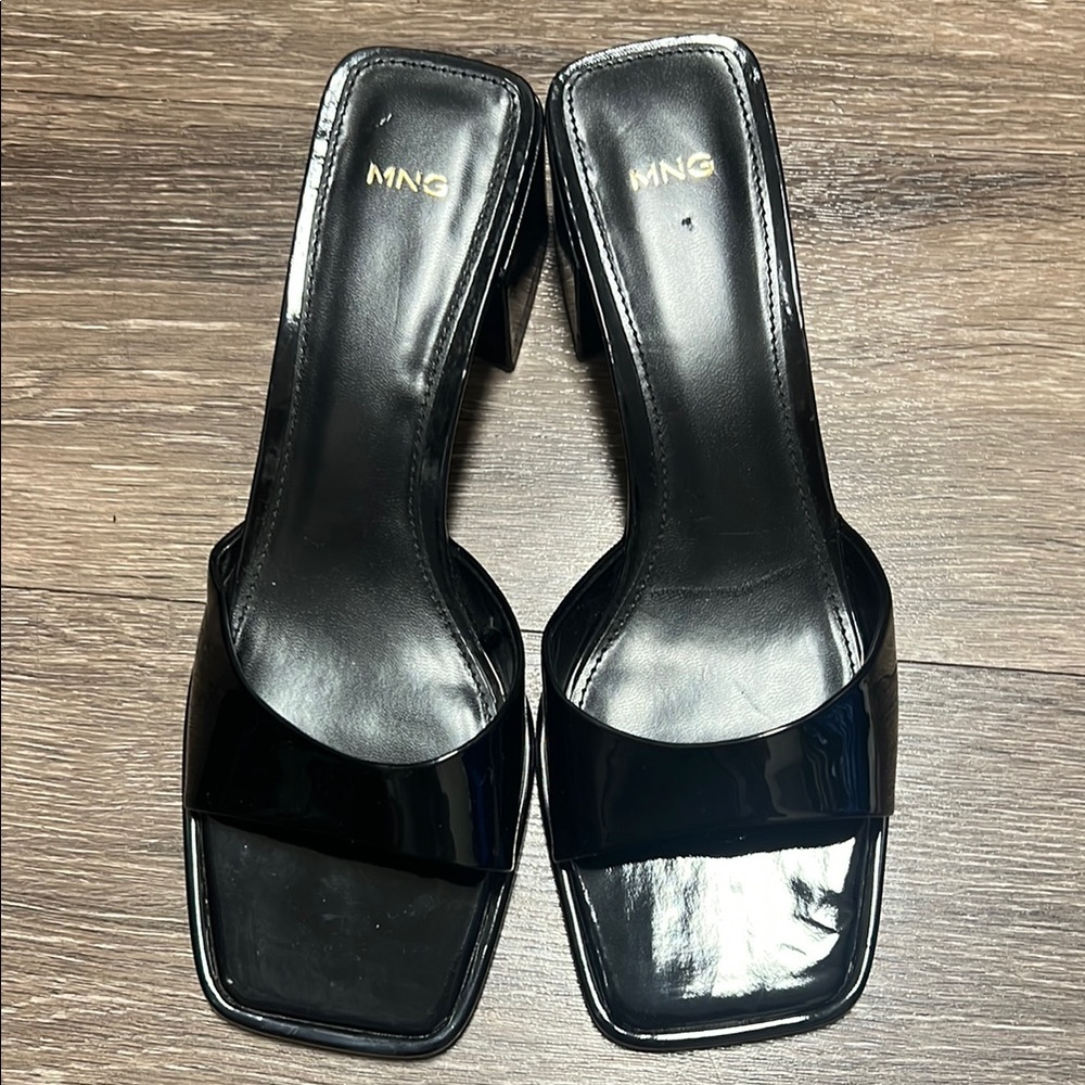 Mango Women's Black Heeled Sandals